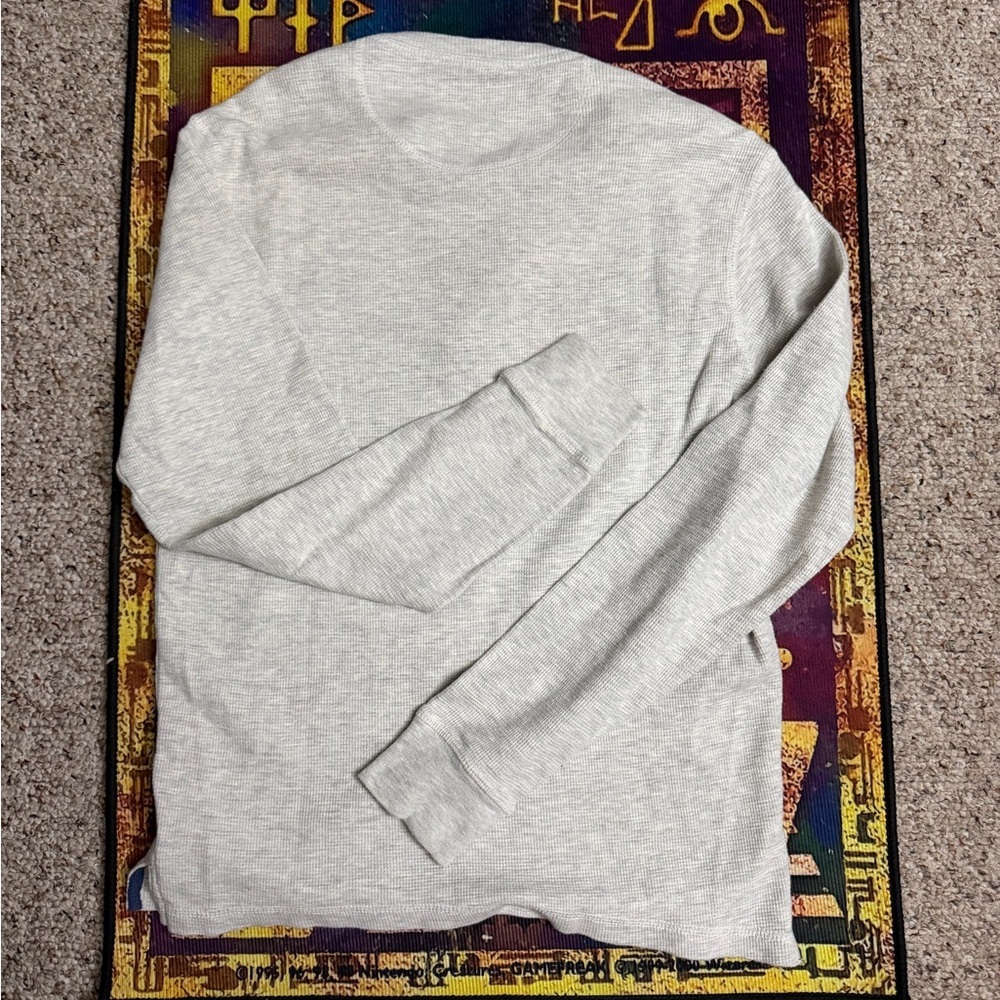 Polo by Ralph Lauren Gray Henley Shirt Y2K - Picture 4 of 4